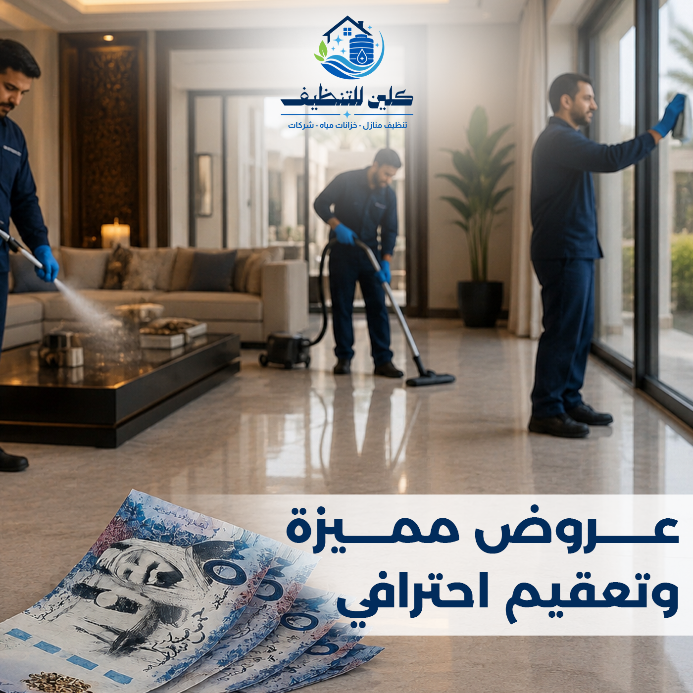 أفضل أسعار تنظيف المنازل بالرياض - شركة كلين
