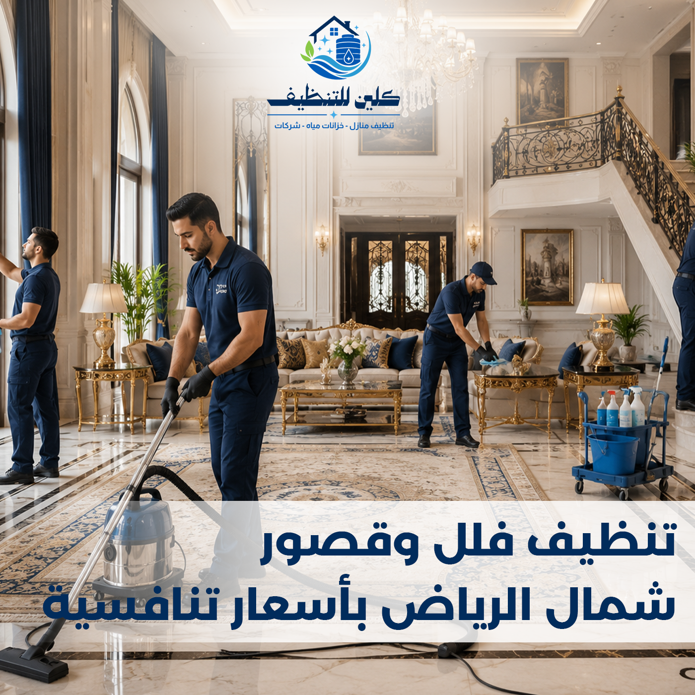 تنظيف فلل وقصور شمال الرياض - شركة كلين